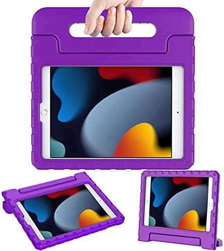 AVAWO Kids Case for iPad 10.2″ 9th & 8th & 7th Generation, iPad 10.2 2021/2020/2019 Case, Light Weight Shock Proof Handle Stand Kids Case for iPad 10.2 inch 2019 & 2020 & 2021 Release – Purple