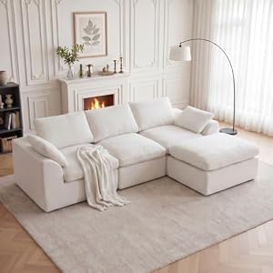 Cloud Sectional Couches for Living Room, Boneless Modular Sofa