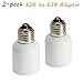 2 Pack E26 to E39 Adapter - Enlarge E26 Socket to Fit E39 Bulbs, Bulb Base Converter