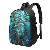 DXDKOALA Gaming 17 Inch Laptop Backpack Unisex Travel Backpack With Usb Port Bookbag