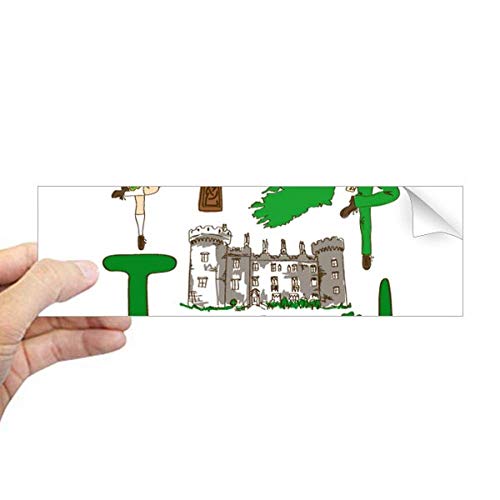 Pegatina rectangular de Irlanda para tapar arañazos en coche o decorar portátil 2