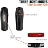 BV Bike Lights, Super Bright with 5 LED Bike Headlight & 3 LED Rear, Bike Lights for Night Riding with Quick-Release, Waterproof Bicycle Light Set, Bike Accessories, Bicycle Accessories, Flashlight