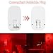 echosari 670nm Red Light Night Light for Sleep, 2 Pack Red Night Lights with Dusk to Dawn Sensor, LED Night Light Plug into Wall for Baby Nursery Kids Adults Bathroom Bedroom