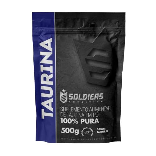 L-Taurina 500g - 100% Pura Importada - Soldiers Nutrition