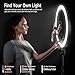 NEEWER Ring Light RP19H 19 inch with Stand, 3 Phone Holders and LED Streaming Light, Upgraded 2.4G/Touch Control, Smooth Dimming at 1%, 42W CRI 97+ 2540lux, Professional for Streaming Zoom Lighting