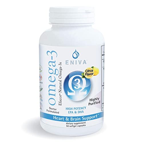 Eniva Omega 3 Premium Fish Oil High Epa/Dha And Liquid Vitamin D3 (120 Ml) Doctor Formulated For Rapid Absorption #TOP4