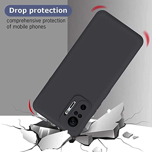 Image of Mobile Back Cover Case for Xiaomi Redmi Note 10 Pro Max (Silicone Case|CameraProtection|Black SC1510)