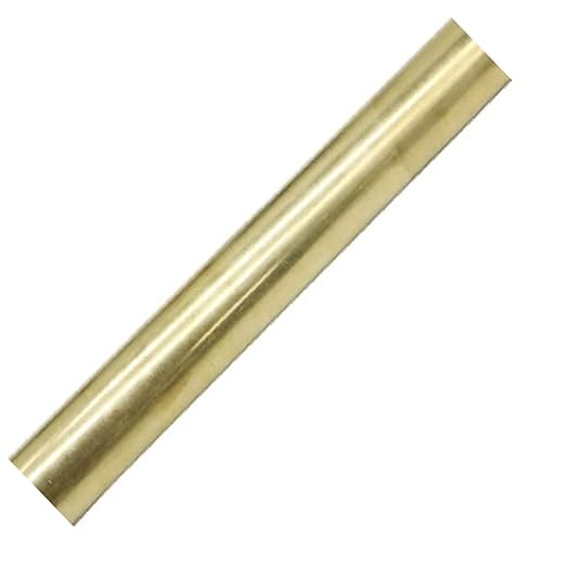 1 Pcs 19mm / 3/4 Inch Solid Round Brass Rod Lathe Bar Stock Kit, 3/4 Inch in Diameter 6 Inch in Length