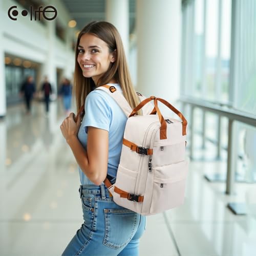 COOLIFE Sac à Dos Cabine 40x30x20 Ryanair EasyJet Eurowings Laptopfach – vue 7