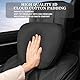 Treesiche Auto Kopfkissen Nackenkissen, Upgraded 2 Packungen Auto Kopfstützenkissen, Auto Nackenkissen zur Linderung von Nackenschmerzen und Nackenstütze, Schwarz