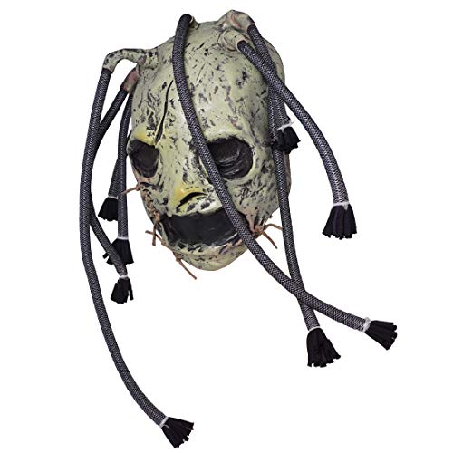 2019 Corey Taylor Latex Mask Dreadlocks Slipknot Fancy Dress Halloween Cosplay Music Party