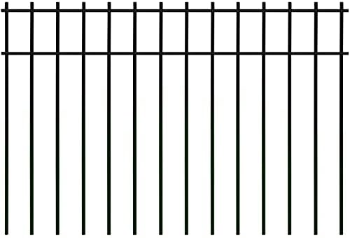 10 Pack Animal Barrier Fence 24''x15'', Underground Decorative Garden Fencing with 1.6 inch Spike Spacing, Dog Rabbits Fences, Steel Fence Panel Ground Stakes Defence for Outdoor Patio