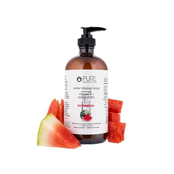 Pure Inventions - Water Enhancer Drops Delicious, Refreshing Sugar-Free Electrolyte Drops, Antioxidant Vitamin C Support, Zero Calories, No Artificial Sweeteners, Watermelon 500 Servings