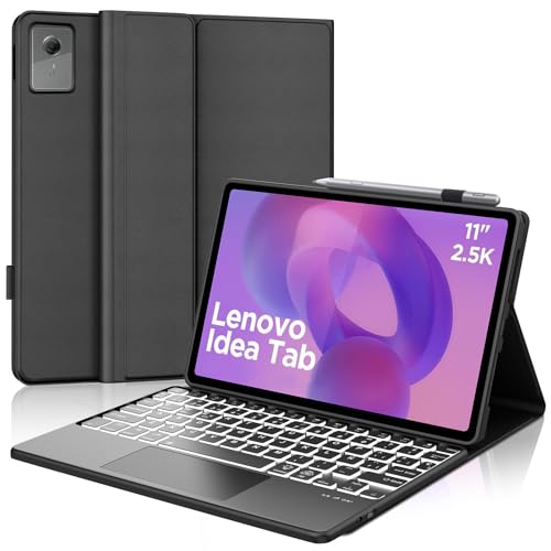 Teclado retroiluminado Lenovo Idea Tab 11 2025 funda magnética desmontable con touchpad