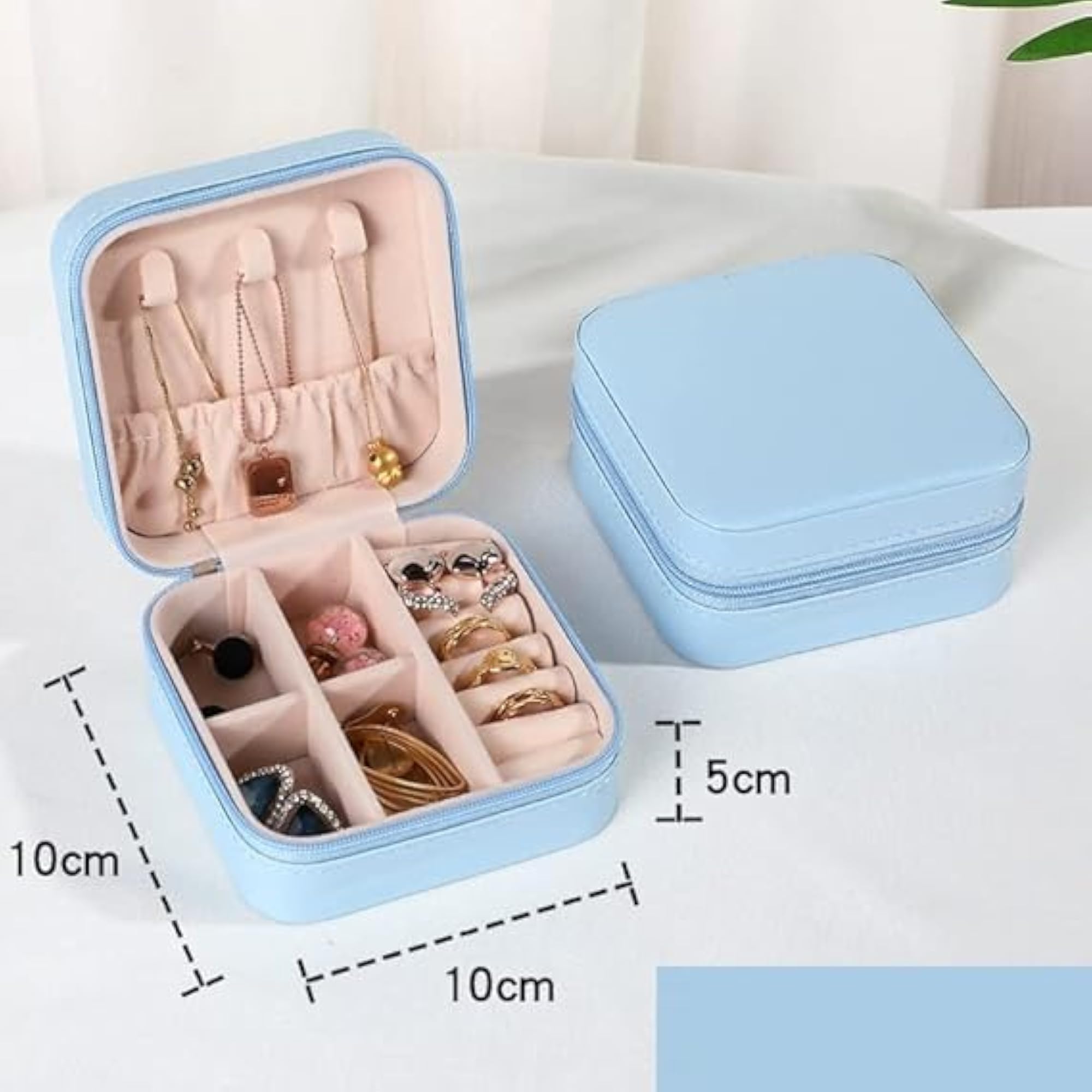 Leather Mini Jewelry Travel Case