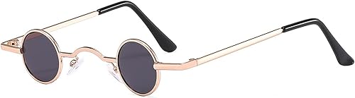 Dzrige Gafas de sol redondas polarizadas hippie, clásicas, retro, punk, pequeñas y redondas, divertidas gafas de sol circulares pequeñas para