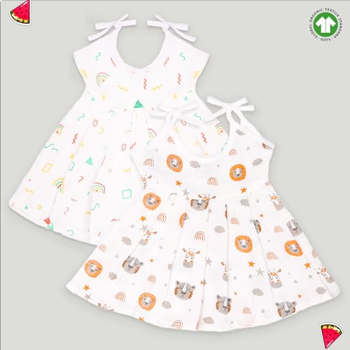 Image of Kidbea Extra Soft Mulmul Cotton Jhabla Cloth for New Born Baby Set