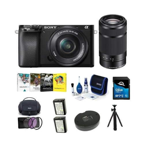 Amazon | Sony Alpha a6100 APS-C ミラーレスカメラセット 16-50mmと55