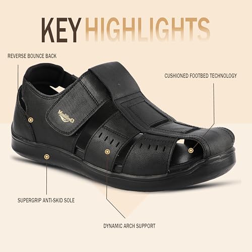 Image of Medifeet Orthopedic Fisherman Ankle Strap Sandals for Men's