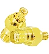 CNARIO SMA Female to MCX Male Connectors SMA Coax Adapter SMA Adapter Gold Plated SMA Female Jack...