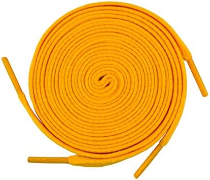 Flat Athletic Shoelaces(2Pair) by RED POP – 5/16″ Wide Cotton Many Colors & Lengths – For All Types of Shoes & Sneakers