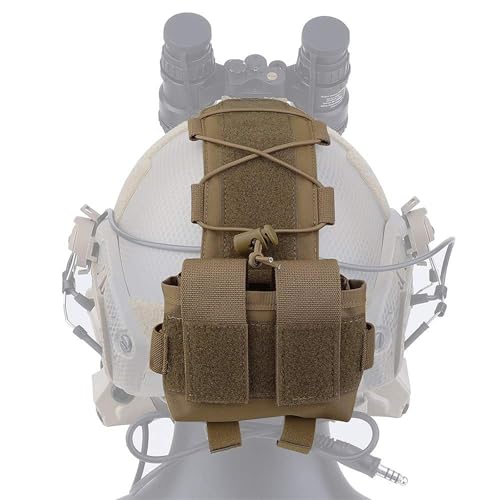 Boîte à piles pour casque tactique éliminant le déséquilibre de poids avec scratch