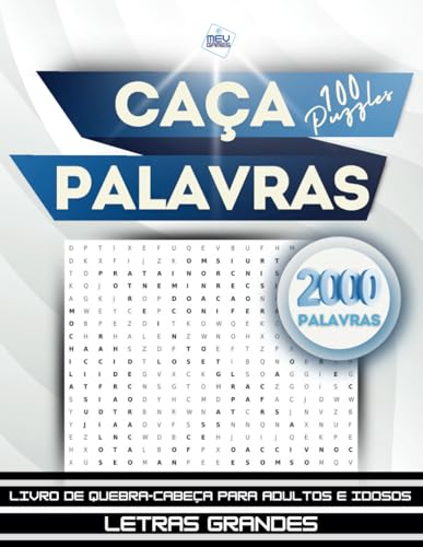 Caça Palavras: Portuguese Word Search For Adults – Letras Grandes | Livro em português com 100 Jogos & + de 2000 palavras | Grande Formato 21 x 29,7 ... Viagens (Portuguese Edition) | Sopa de Letras
