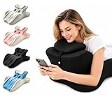 Ergonomic Memory Foam Wedge Pillow, 27° Angled Support for Waist and Neck Multi-Position Comfort Support ，with Removable Washable Cover (Black)