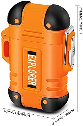 x-lighter Waterproof Arc Lighter, USB Rechargeable, Flame-less, Wind proof Plasma Lighters