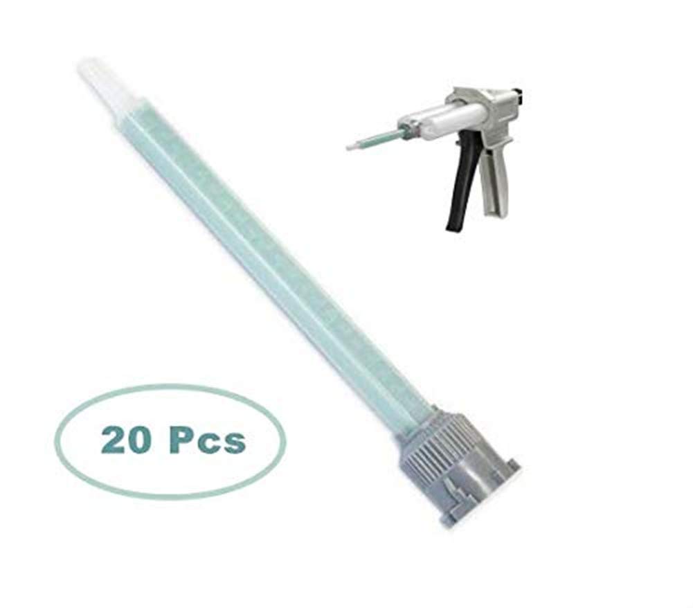 20 Pieces Epoxy Adhesive Mixing Nozzle Tip Resin Mixer Adhesive Gun Applicatior for 50ml/1.7oz(1