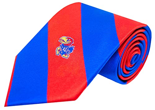 Donegal Bay Ncaa Kansas Traditional Stripe Tie #TOP9