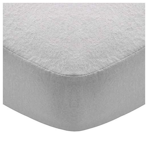Flannel Crib Sheet for Boy or Girl, 100% Cotton Flannel Crib Sheet, Heavenly Soft Fitted Crib Sheet for Standard Crib (28" X 52") and Toddler Mattresses, Grey