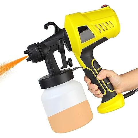 QCHIAN 500W Household Paint Sprayer, Chocolate Spray Gun, Adjustable Flow and 3 Shapes Cake Airbrush Machine, Suitable for Decorating Cakes, Chocolate, Mousse and Fondant Cakes Cover