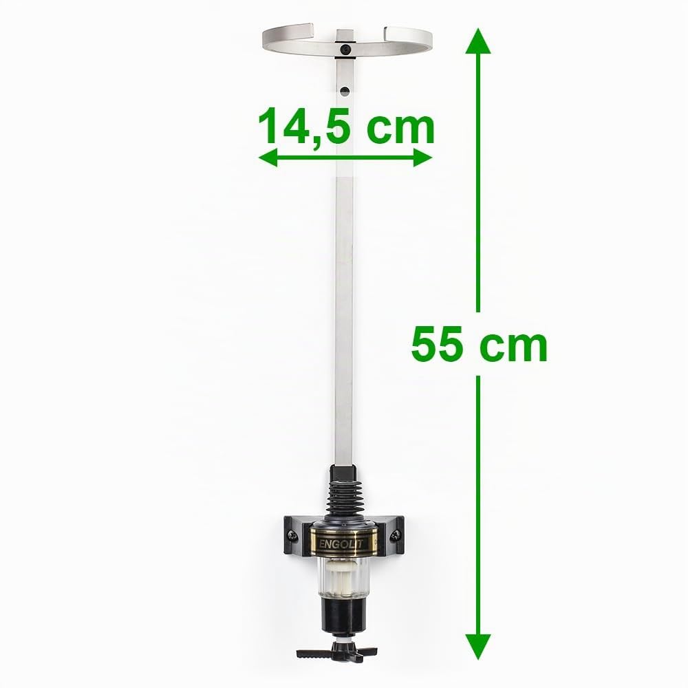 3-Liter-Flaschenhalter (inkl. 2,0 cl Drehkreuz-Dosierer) für lange/große Flaschen ab 40 cm | Made in Germany