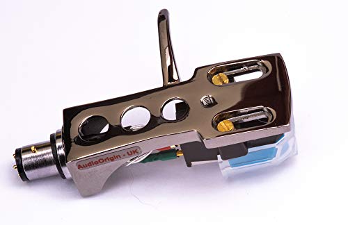 Titanium Plated Headshell, Mount, Cartridge And Stylus, Needle For Technics Sl 1000, Sl 1100, Sl 1200, Sl 1210, Sl 1300, Sl 1301, Sl 1310, Sl 1350, Sl 1400, Sl 1401, Sl 1410, Made In England #TOP2