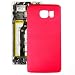 Produktbild Unbekannt Mittelrahmen Leitblech Battery Cover Metal Wire Drawing Batterie Back Cover for Galaxy S6 (schwarz) (Color : Red)