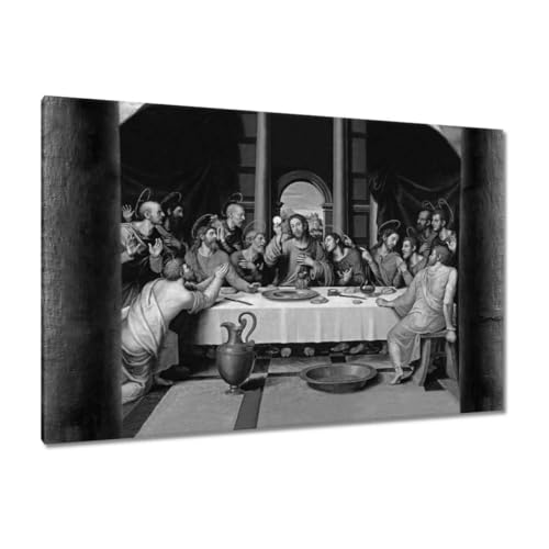 La Cène toile imprimée 120x80cm décoration murale salle à manger