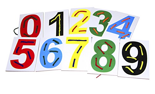 Alinhavos Numerais Mdf 10 Peças e 10 Cadeiras Embalagem Plástico Carlu Brinquedos