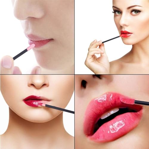 400 Stück Lippenpinsel, BetterJonny Make Up Lippenstift Pinsel Lipgloss Concealer Pinsel Lippenstift Stab Applikator Lippenapplikator Werkzeug für Perfekt Lippen Makeup (Schwarz)