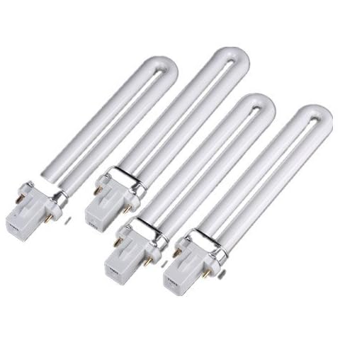 Toumett 4 X 9W Watt Bulb for Nail Art UV Lamp Light Replacement Cover