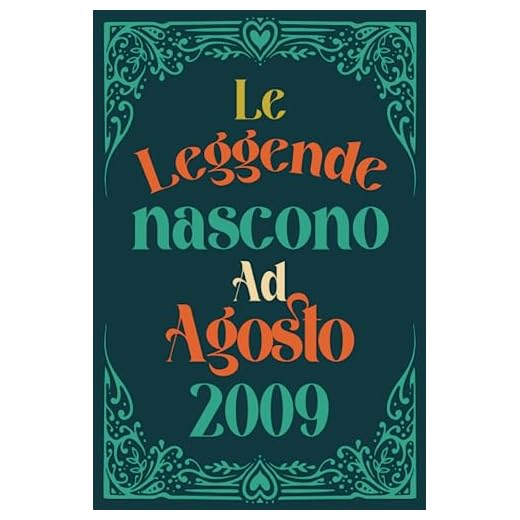 Le Leggende Nascono Ad Agosto 2009: Idea regalo originale e divertente di 14 anni per per ragazze e ragazzi. Taccuino a righe