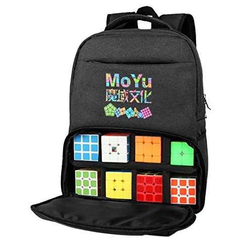Oostifun OJIN MoYu Carrying Case Storage Bag Portable Handbag Backpack Equipment Bag Cube Travel Backpack Moyu Cubing Bag - Dark Gray Cover