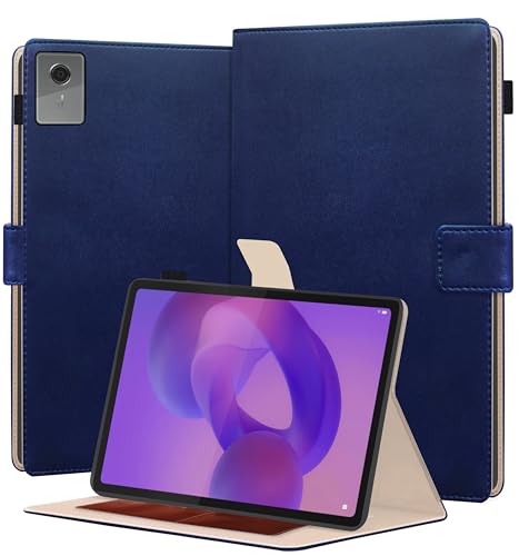 Image of TGK Flip Cover for Lenovo Idea Tab Plus 12.1 inch Tablet Case TB361FU TB361ZU with Stylus Holder (Blue)