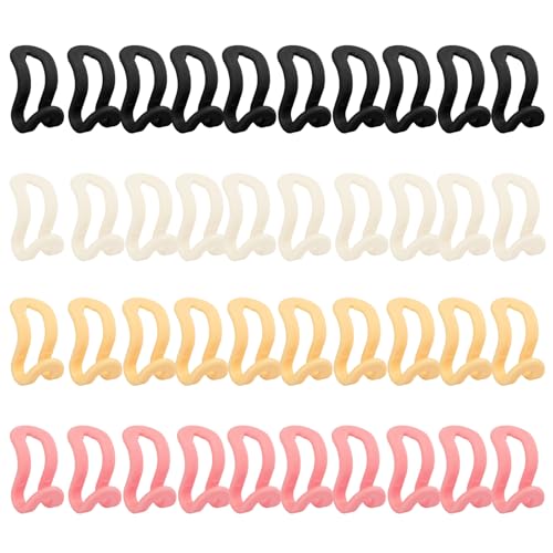40 pezzi Appendiabiti di Collegamento, Appendini Connettore, Ganci per Grucce Salvaspazio, connettori per Armadio in plastica, Hanger Hooks per Organizzare e Salva Spazio