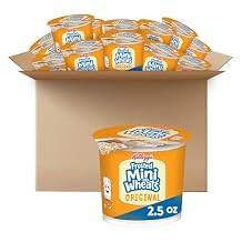Kelloggs Frosted Mini-Wheats Breakfast Cereal Cups, High Fiber Cereal, Kids Snacks, Original, 30oz Case 12 Cups