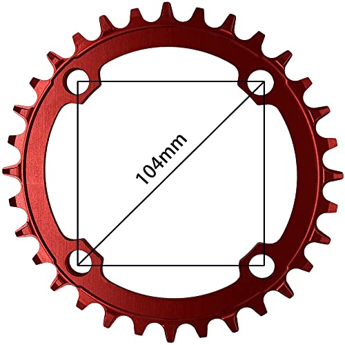 Image of Round Oval Chainring 104BCD 32T 34T 36T 38T 40T 42T 44T 46T 48T 50T 52T Narrow Wide Chainring for 7 8 9 10 11 12 Speed Chains