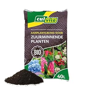 Culvita – Biologische aanplantgrond zuurminnende 40 liter – geschikt voor o.a. azalea, hortensia en rododendron.