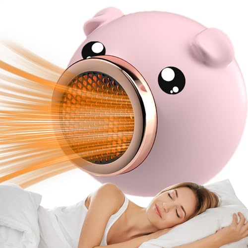 Calentador pequeño portátil, calentador interior | Calentador eléctrico de espacio con animales de dibujos animados,Calentador de escritorio de calentamiento rápido,Sala de estudio,Espacio de trabajo,