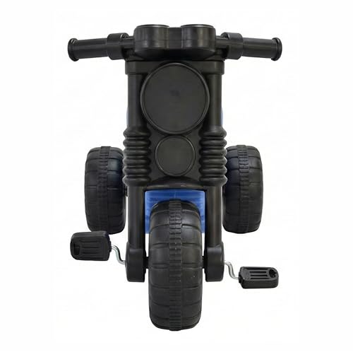 Image of Little Fingers Kids Ride-on Tricycle for Toddlers -Pedal Bike with Wide Wheels & Easy-Grip Handle - Indoor Outdoor Plastic Ride Toy for Boys & Girls Age 1 to 3 Years