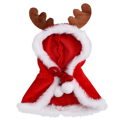 Kleidung für Puppen, Weihnachts Puppen Outfits Süßer Kleidungsersatz Mode Rehkitz Umhang für 15cm/17cm Große Doll Ausste...